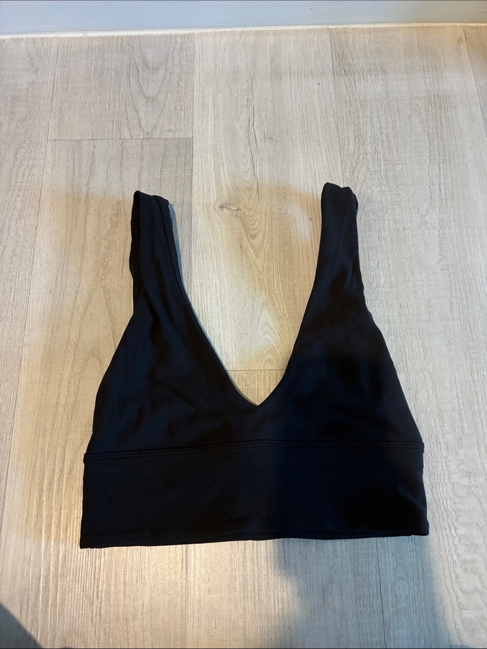 lululemon athletica Black Deep V Sports Bralette